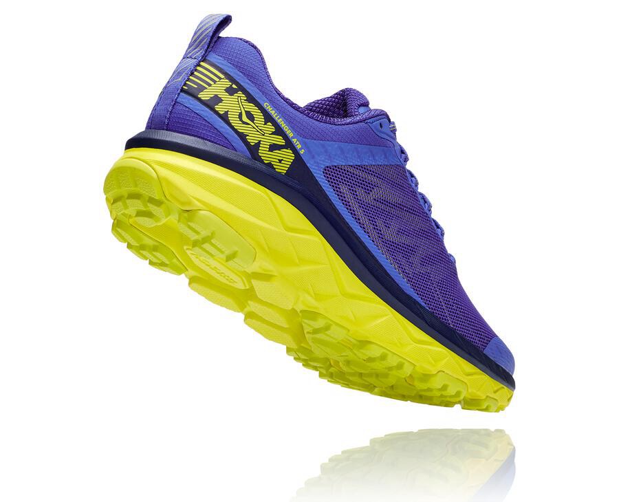 Zapatillas Trail Hoka One One Hombre - Challenger Atr 5 - Azules/Verde - QOJ759028